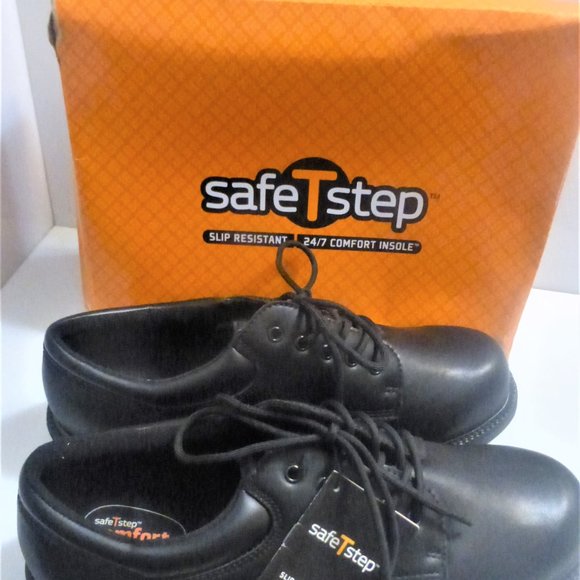 SafeTstep MEN'S SHOES Size 15W Slip Resistant 24/7 Comfort Insole Black - Picture 1 of 8